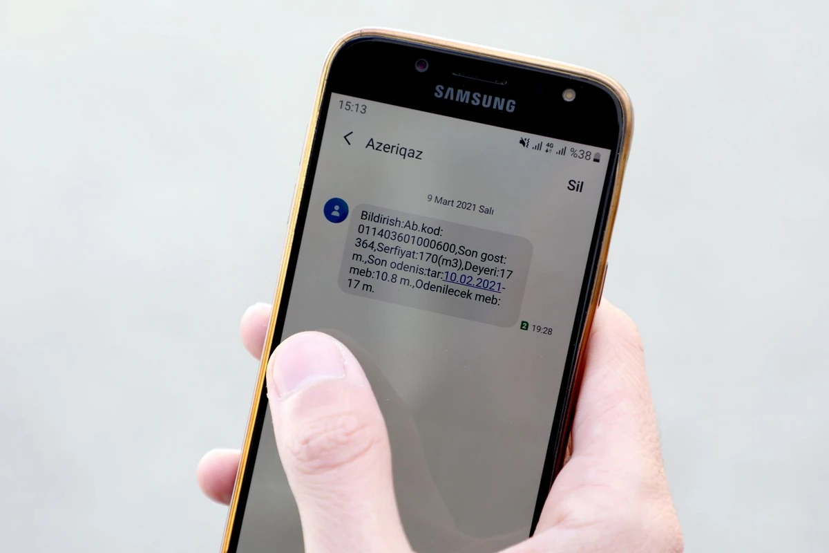 Azəriqaz 61 mindən çox abonentə borcla bağlı SMS bildiriş göndərib - FOTO