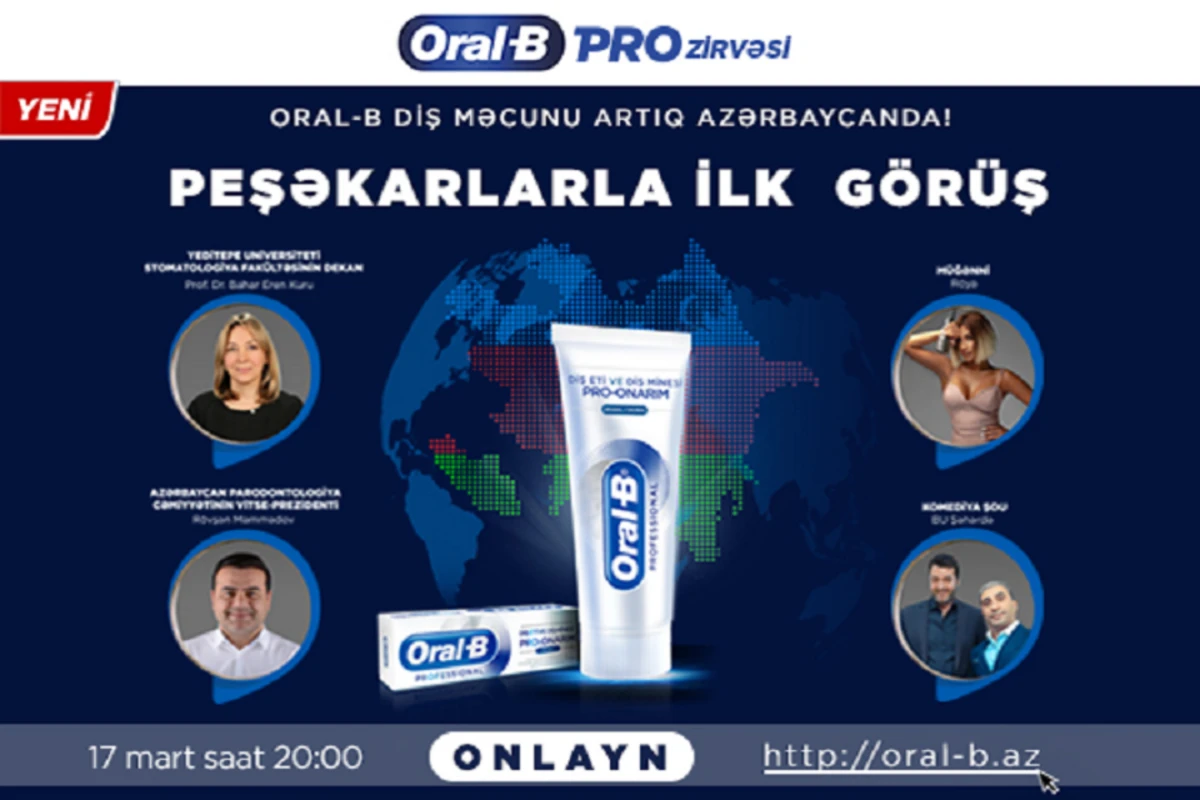 Oral-B-nin yeni diş məcunu artıq Azərbaycanda! Oral-B-nin yeni diş məcunu artıq Azərbaycanda!