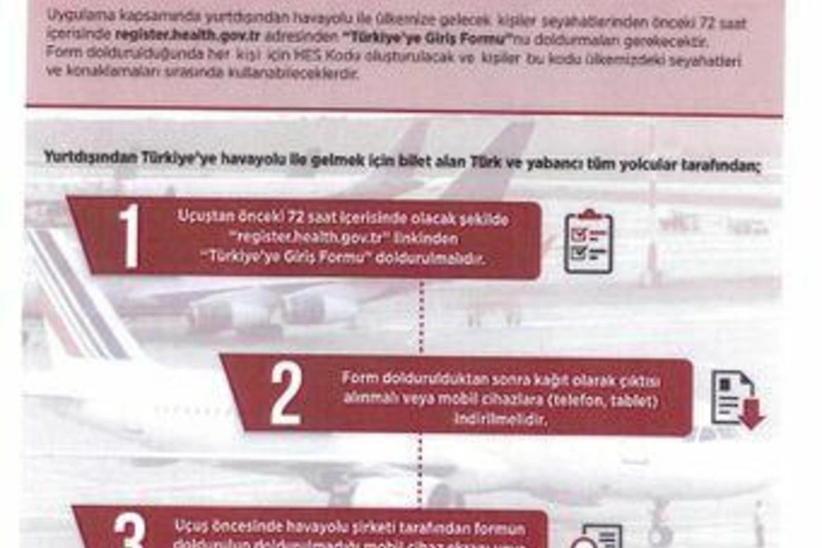 Türkiyəyə getmək istəyənlərin nəzərinə: kod veriləcək