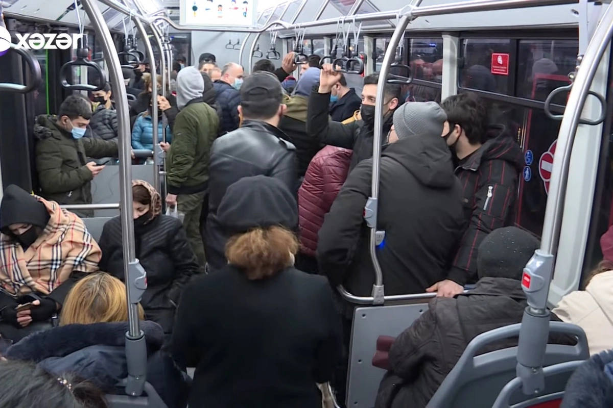 Bakıda avtobuslarda koronavirus təhlükəsi - VİDEO