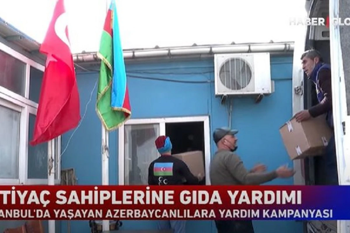İstanbulda aztəminatlı azərbaycanlı ailələrə yardım edildi - VİDEO