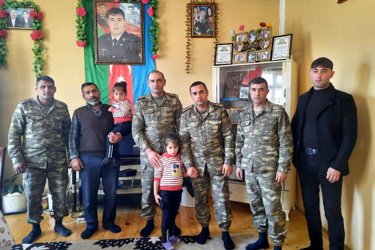 Şəhid ailələri ziyarət olunub - FOTO