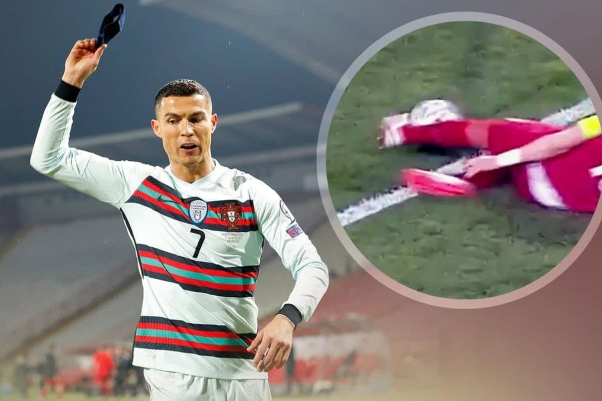 Арбитр извинился за незасчитанный гол Роналду в матче с Сербией - ВИДЕО