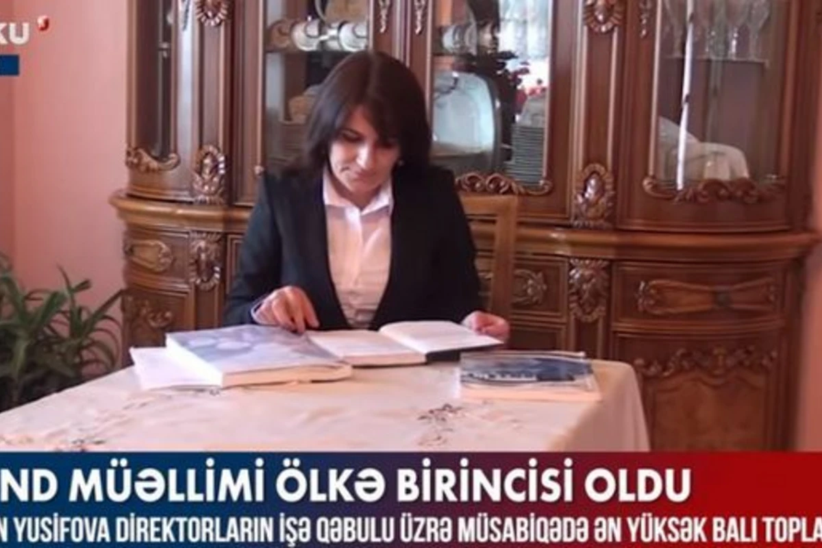 Kənd müəllimi ölkə birincisi oldu - VİDEO