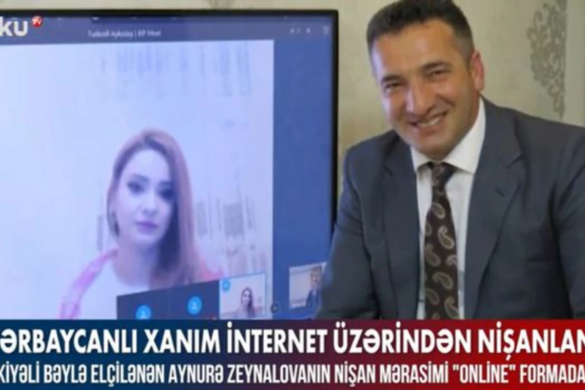 Azərbaycanlı xanım internet üzərindən nişanlandı – VİDEO