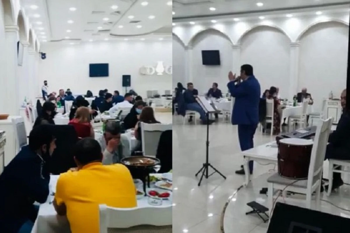 Bakıda restoranda toy keçirdilər - polis əməliyyat keçirdi - VİDEO Bakıda restoranda toy keçirdilər - polis əməliyyat keçirdi - VİDEO