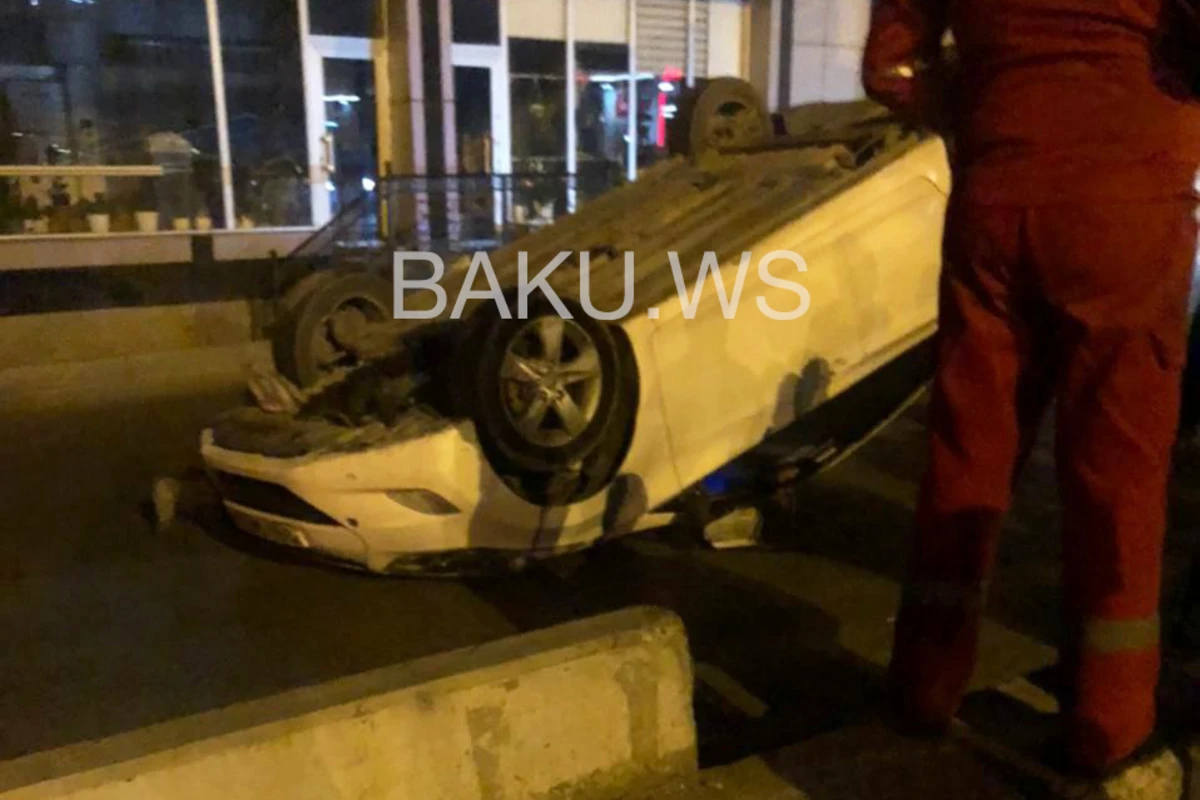 Bakıda maşın aşdı