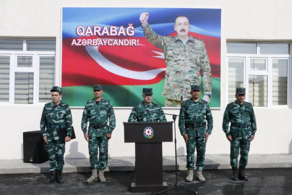 Ermənistanla sərhəddə DSX-nin yeni hərbi hissəsi fəaliyyətə başlayıb - FOTO