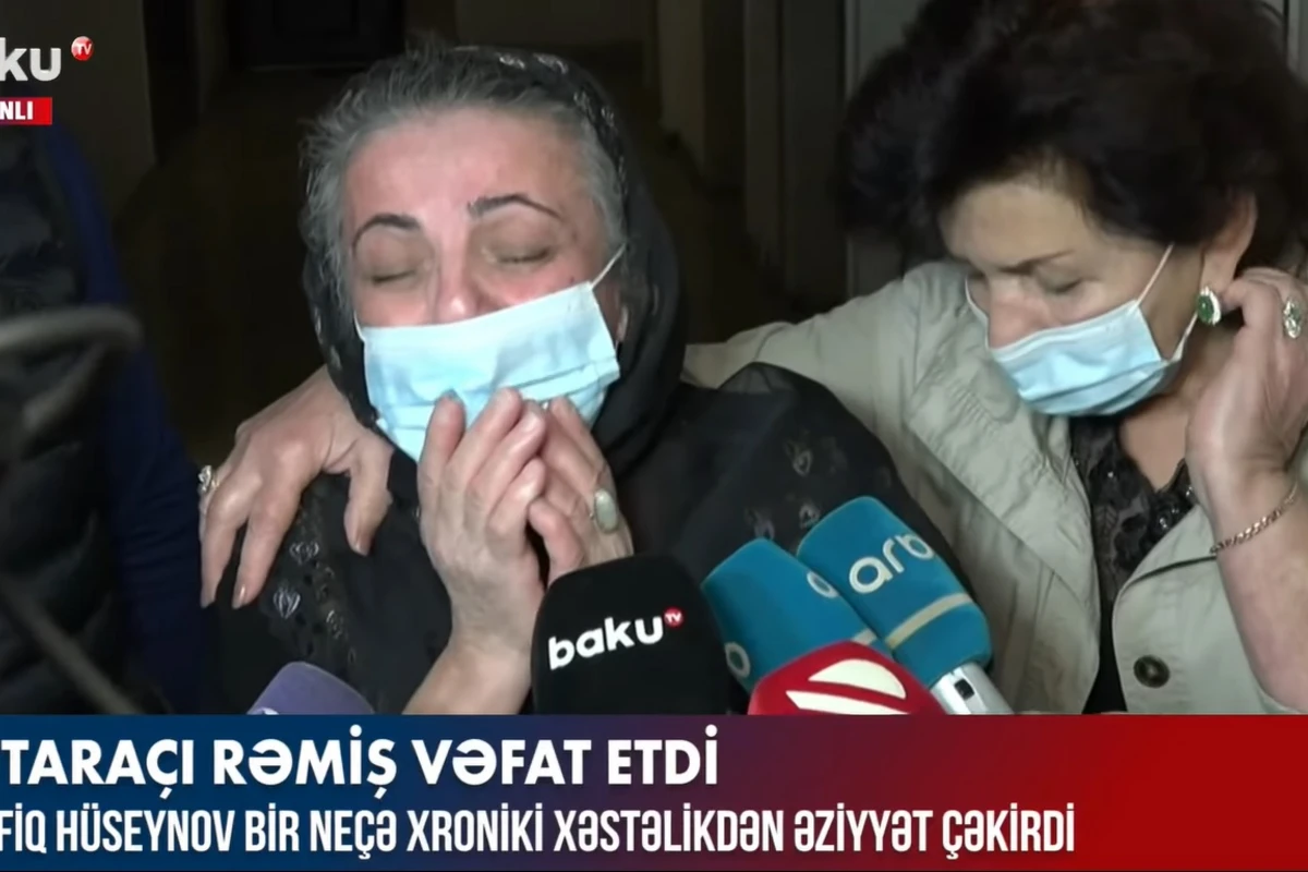 Rəmişin həyat yoldaşı göz yaşlarına boğuldu - VİDEO