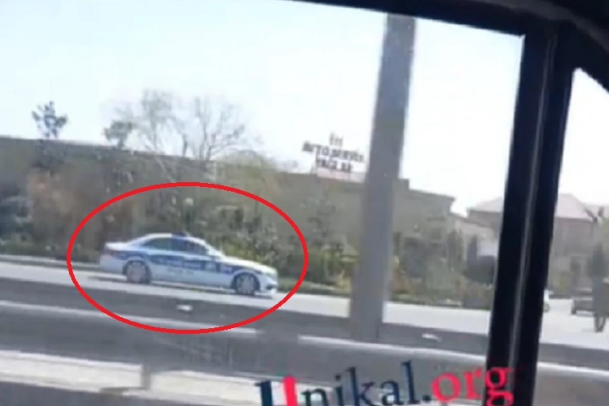 Bakıda yol polisi sürətli yolda protiv sürdü - VİDEO Bakıda yol polisi sürətli yolda protiv sürdü - VİDEO