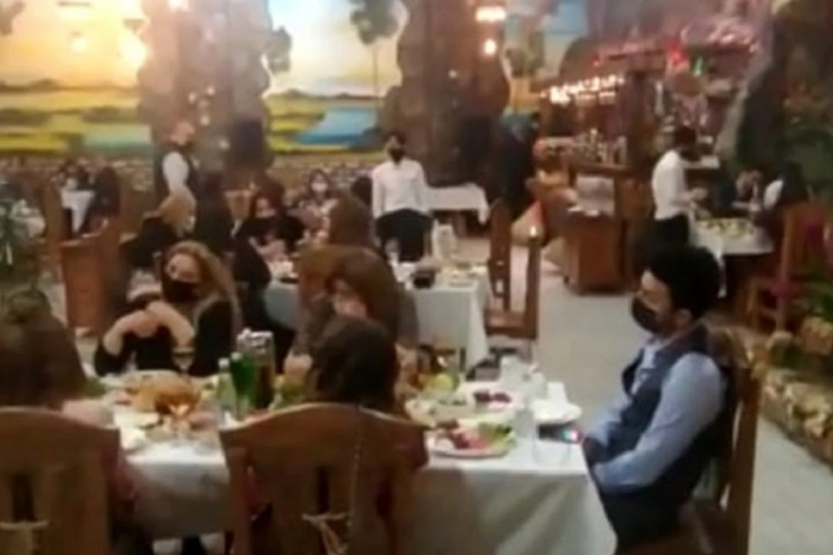 Bakıda restoranda gizli toy - 40 nəfər cərimələnib - FOTO