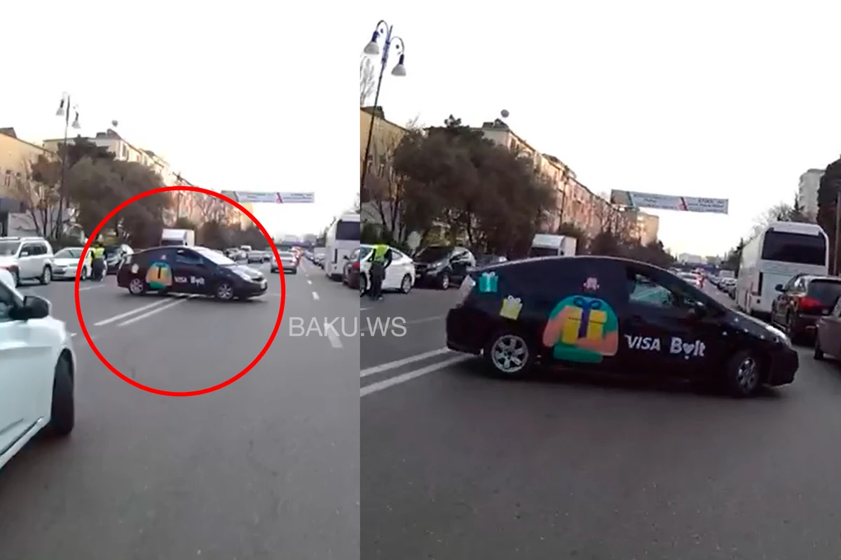 Bakıda motosiklet qəzaya uğradı - VİDEO