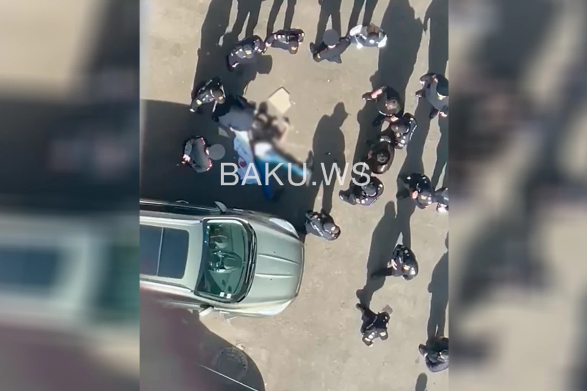 Страшный суицид в Баку: подросток выбросился с крыши Медицинского центра - ВИДЕО