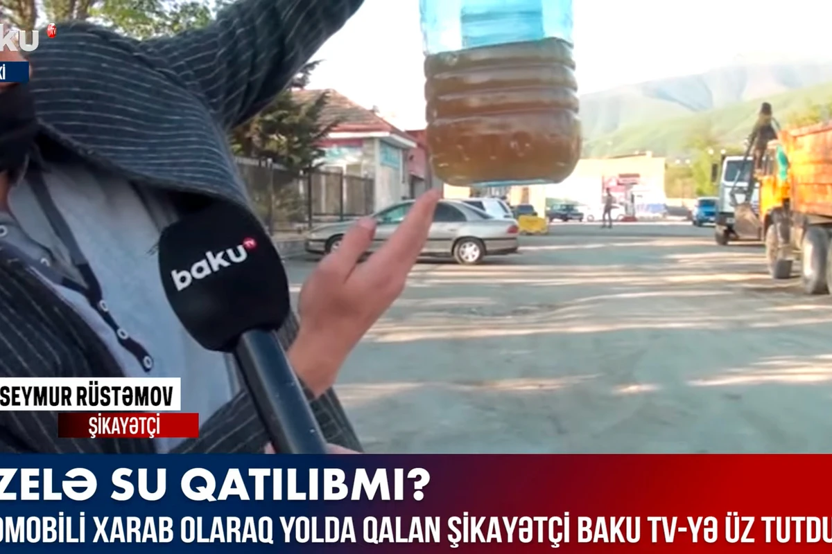 Yanacaqdoldurma məntəqəsində dizelə su qatıblar? - VİDEO