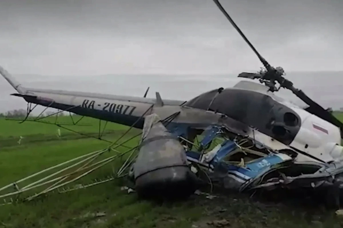 Krasnodarda helikopter qəzaya uğrayıb, pilot həlak olub