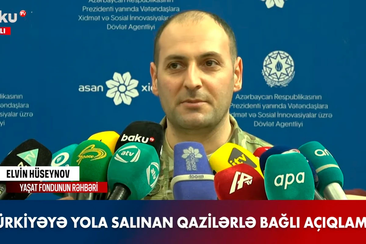 “YAŞAT” Fondunun rəhbəri Türkiyəyə göndərilən qazilərdən danışıb - VİDEO
