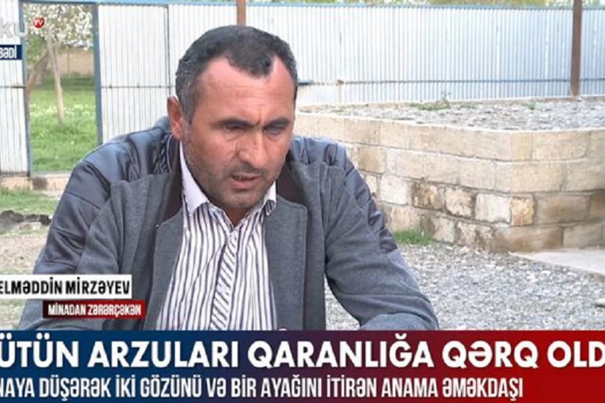 Minaya düşərək qaranlığa qərq olan ANAMA əməkdaşı - VİDEO