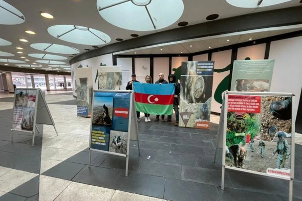 Ermənistanın mina xəritəsini verməməsinə İsveçdə etiraz edildi - FOTO