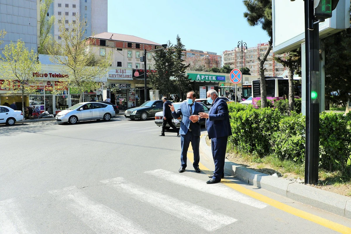 Bakıda yol hərəkətinin təşkilindəki qüsur aradan qaldırılıb - FOTO