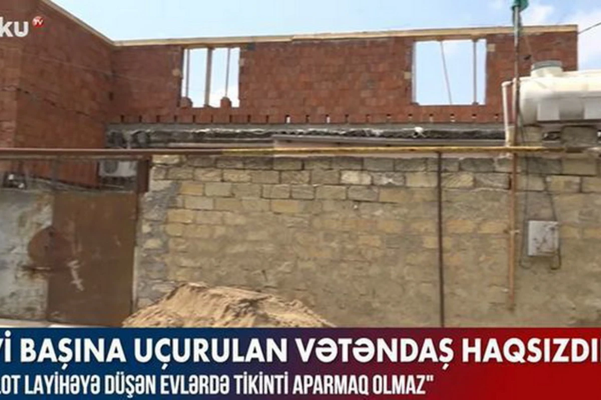 Спор между гражданином и ИВ из-за снесенного дома в Баку - ВИДЕО