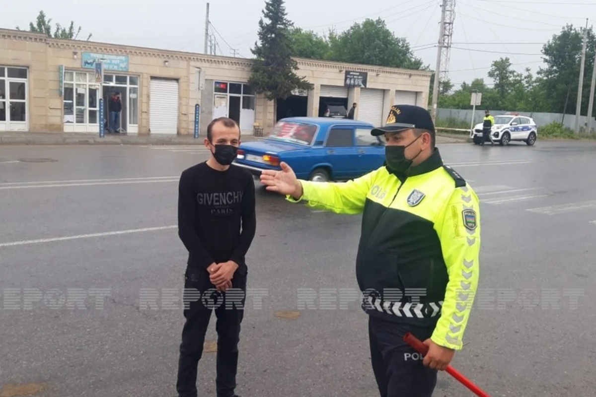 Kürdəmirdə yol polisi piyadalara qarşı reyd keçirdi - FOTO