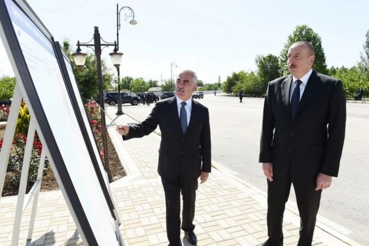 İlham Əliyev Ordubadın su təchizatı layihəsinin açılışında iştirak edib