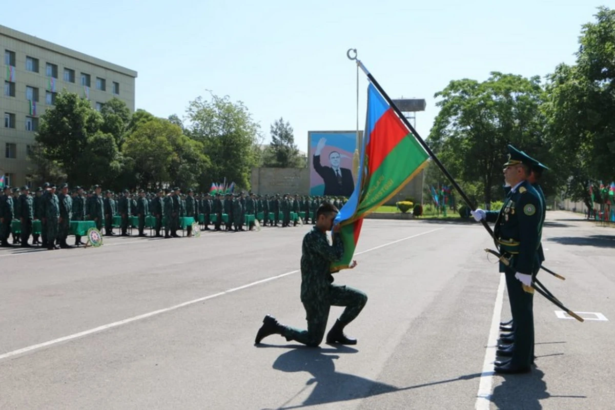 Dövlət Sərhəd Xidmətində gənc əsgərlərin andiçmə mərasimi keçirilib - FOTO