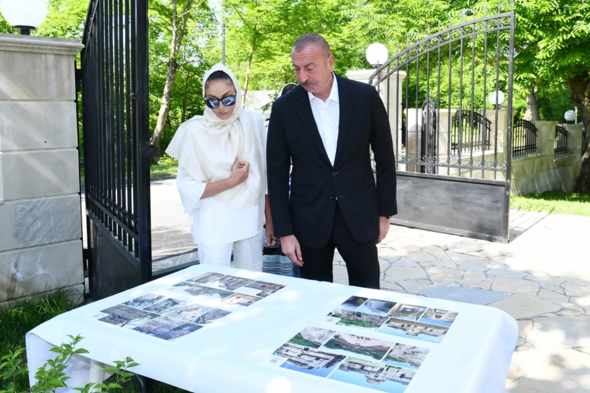 Prezident Qəbələnin Nic qəsəbəsindəki Müqəddəs Məryəm Ana Alban kilsəsində olub - FOTO - YENİLƏNİB