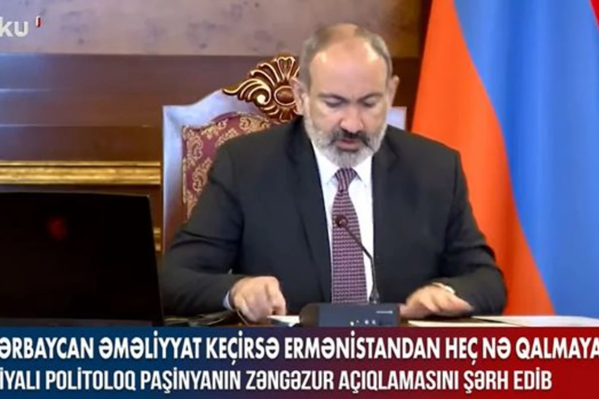 Rusiyalı politoloq Paşinyanın Zəngəzur açıqlamasını şərh edib – VİDEO Rusiyalı politoloq Paşinyanın Zəngəzur açıqlamasını şərh edib – VİDEO