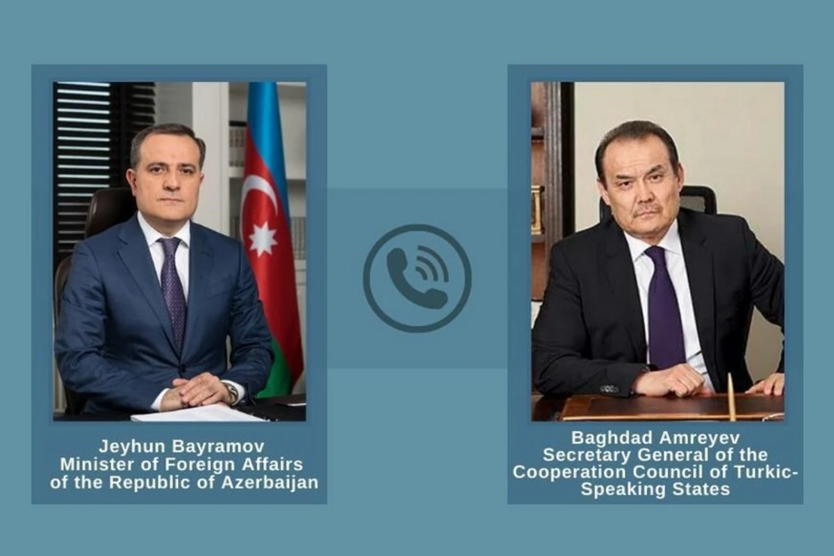 Ceyhun Bayramovla Türk Şurasının baş katibi arasında telefon danışığı oldu