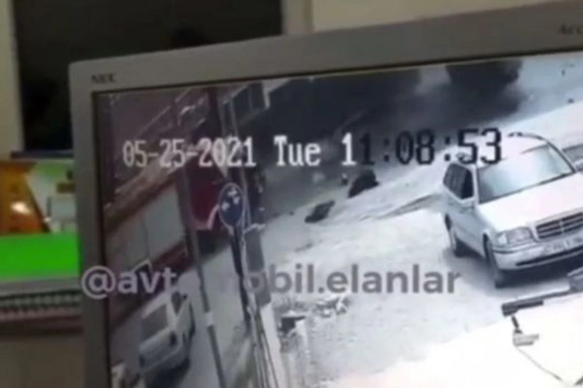 Qəzaya düşmüş FHN avtomobilinin görüntüləri yayıldı - ANBAAN VİDEO