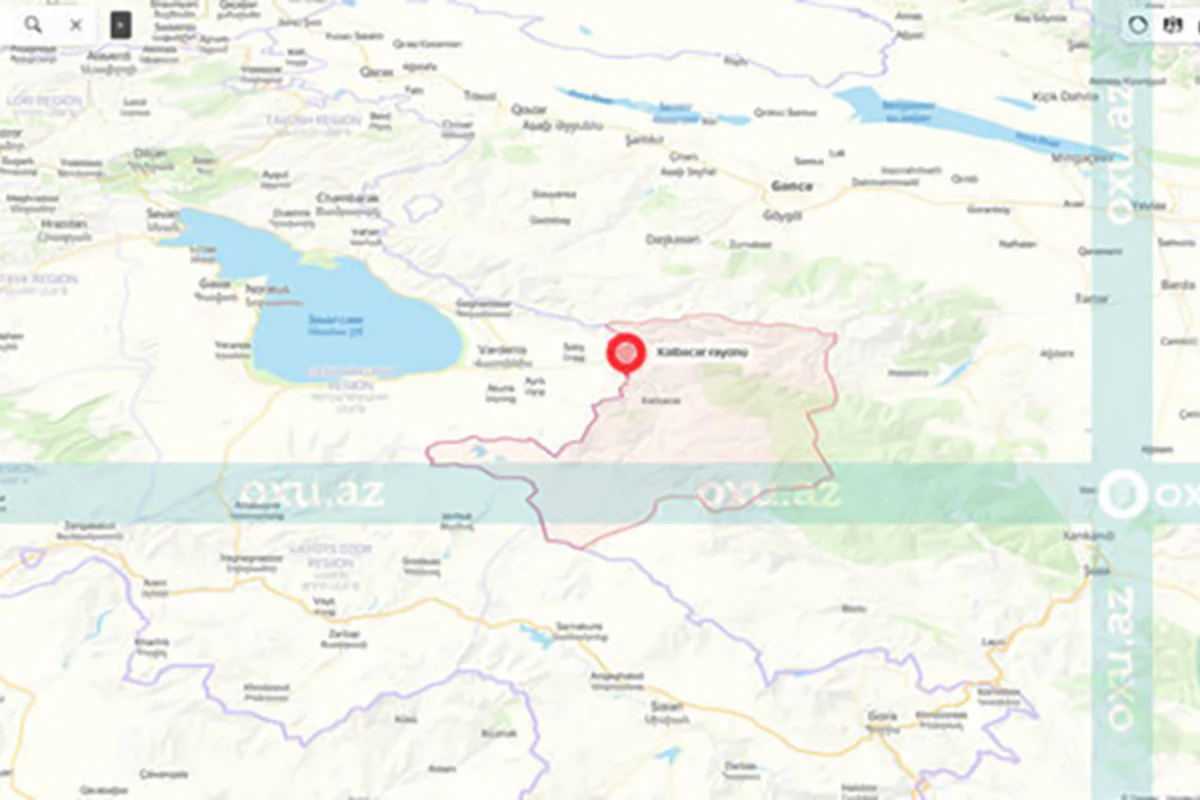 Erməni terrorçuların Azərbaycan ərazisinə keçdiyi istiqamət - XƏRİTƏ