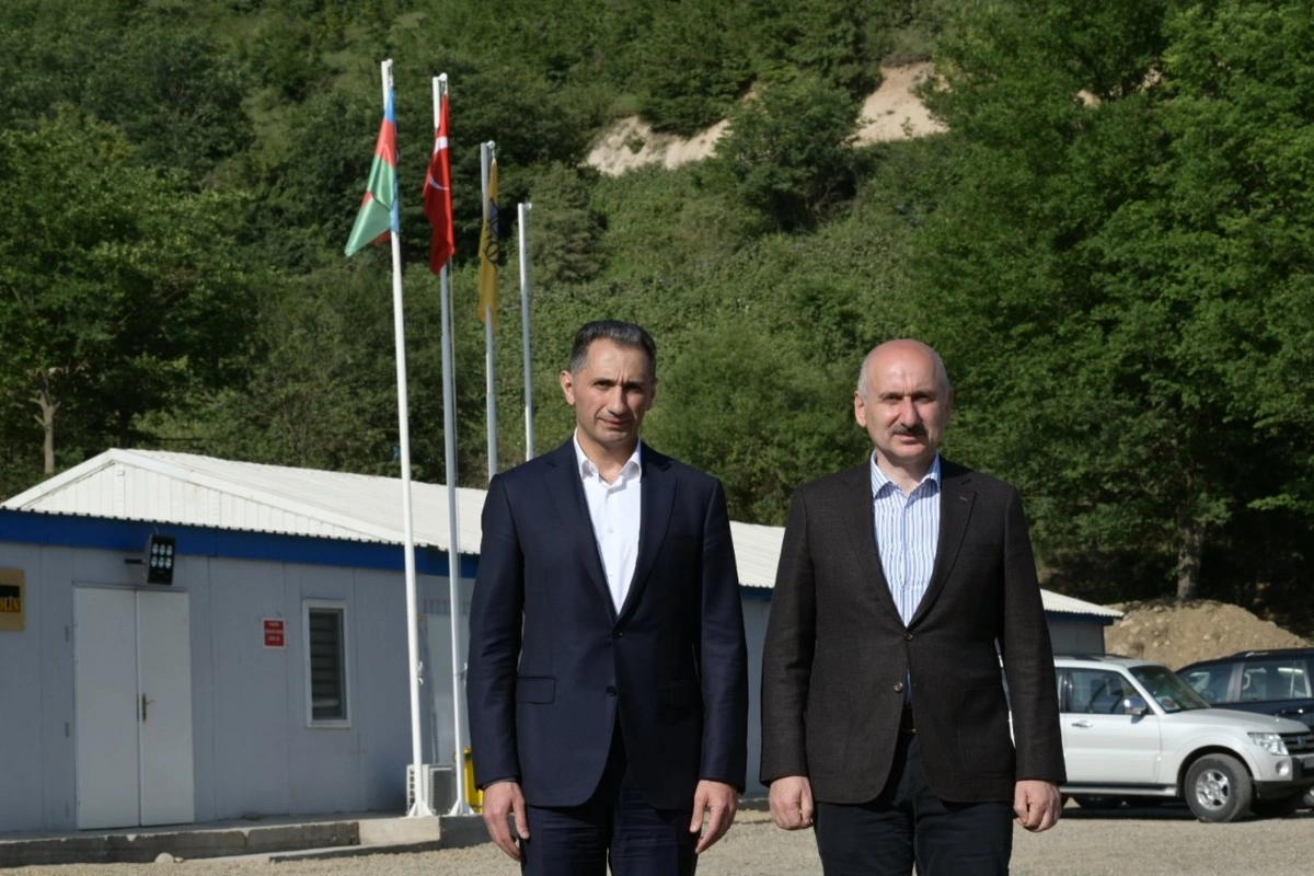 Azərbaycan və Türkiyə nəqliyyat nazirləri Qarabağda - FOTO