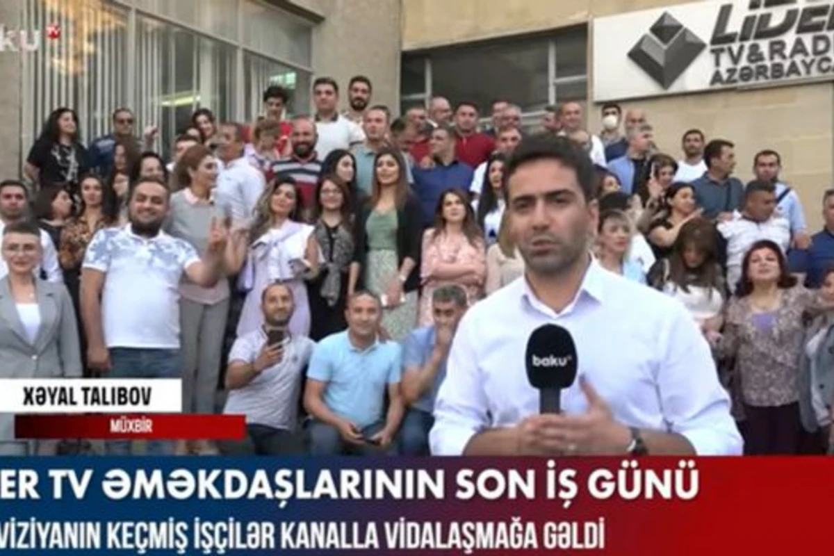 Lider TV əməkdaşlarının son iş günü – VİDEO