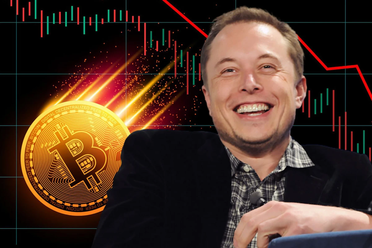После новой шутки Илона Маска курс биткоина обрушился