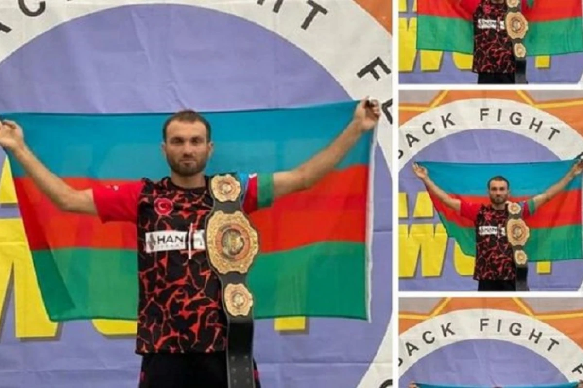 Азербайджанский спортсмен завоевал пояс чемпиона, одолев соперника из Армении - ФОТО