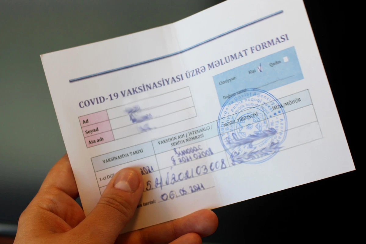 COVID-19 pasportunu almaqla bağlı ən çox verilən suala RƏSMİ CAVAB COVID-19 pasportunu almaqla bağlı ən çox verilən suala RƏSMİ CAVAB