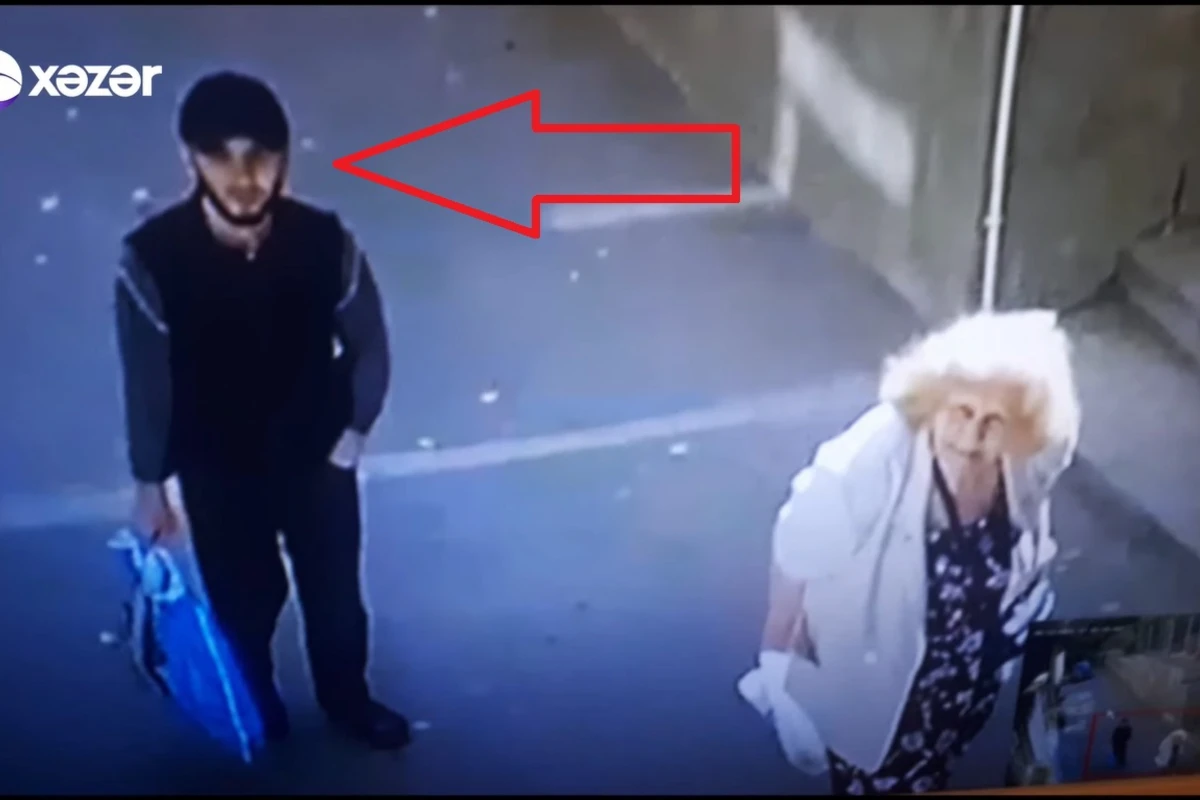 Bakıda oğurluq: Yaşlı qadının çörəyini yeyib, pulunu oğurladı - VİDEO