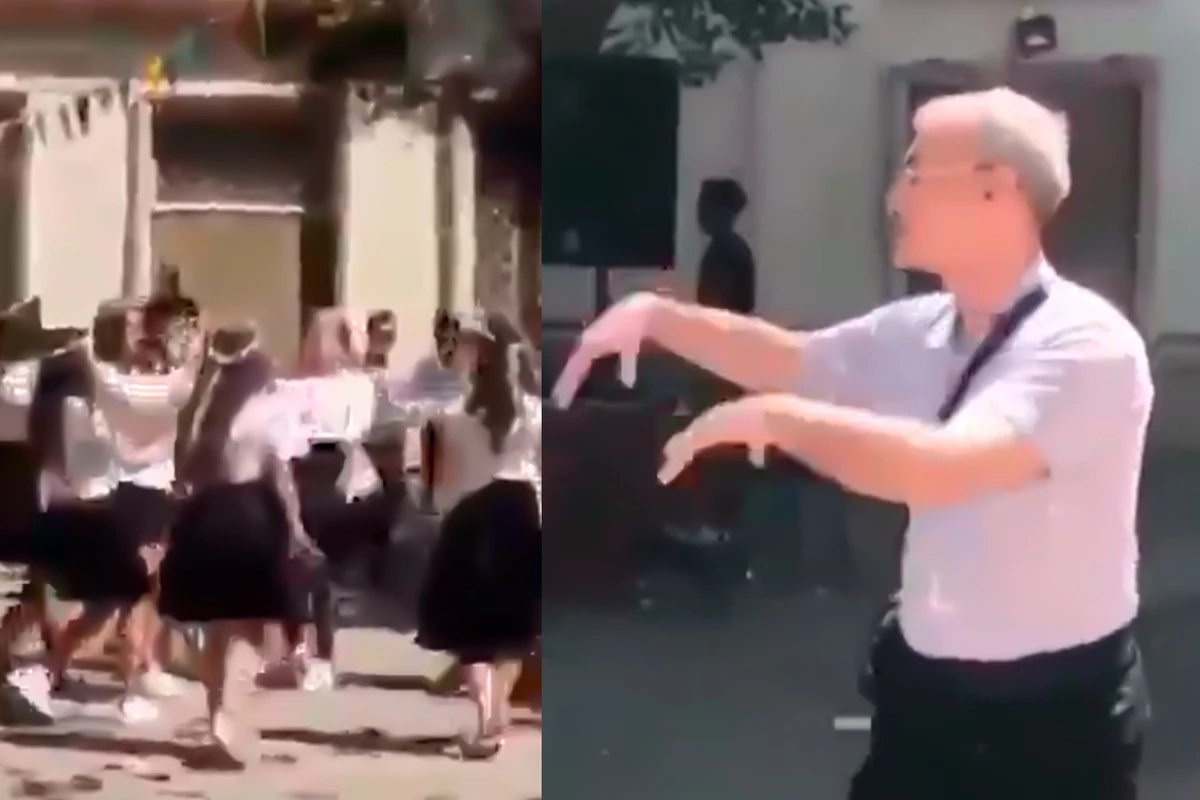 Bakıda “Son zəng” tədbirində çəkilən maraqlı görüntü - VİDEO