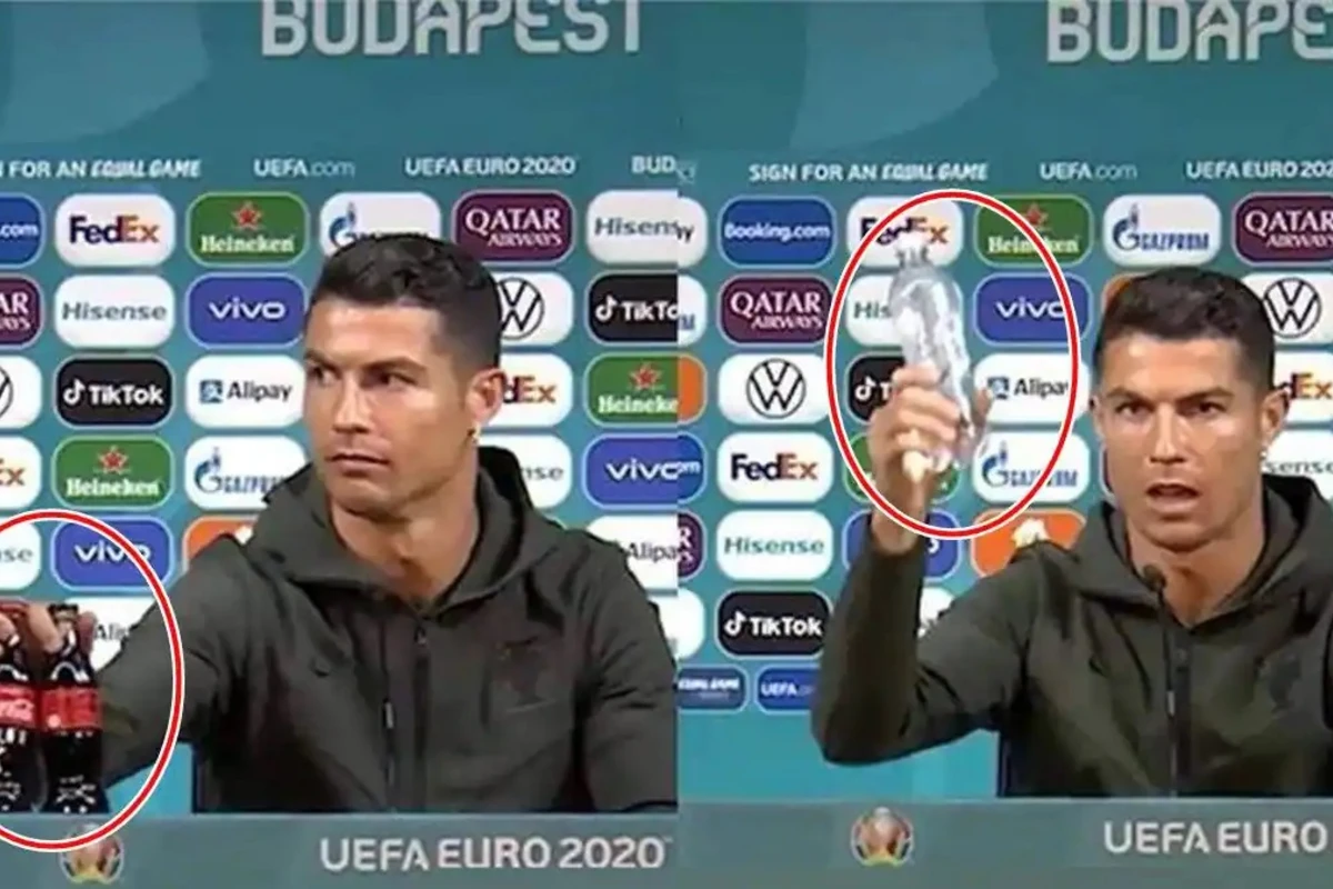 Ronaldonun “Coca-Cola” reaksiyası gündəm oldu - VİDEO