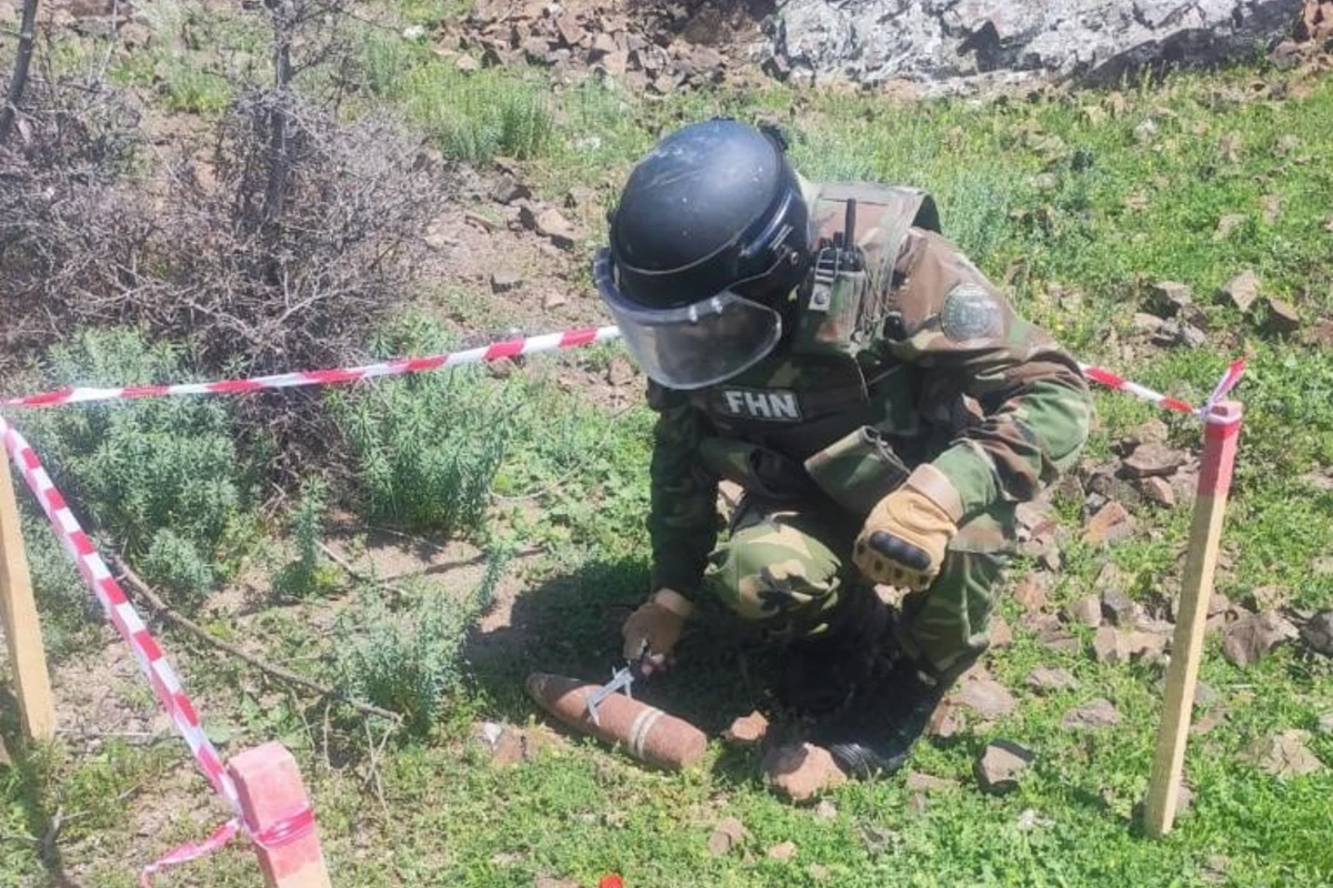 Füzuli aerovağzalının tikintisi üçün 240 ha ərazi minadan təmizlənib Füzuli aerovağzalının tikintisi üçün 240 ha ərazi minadan təmizlənib