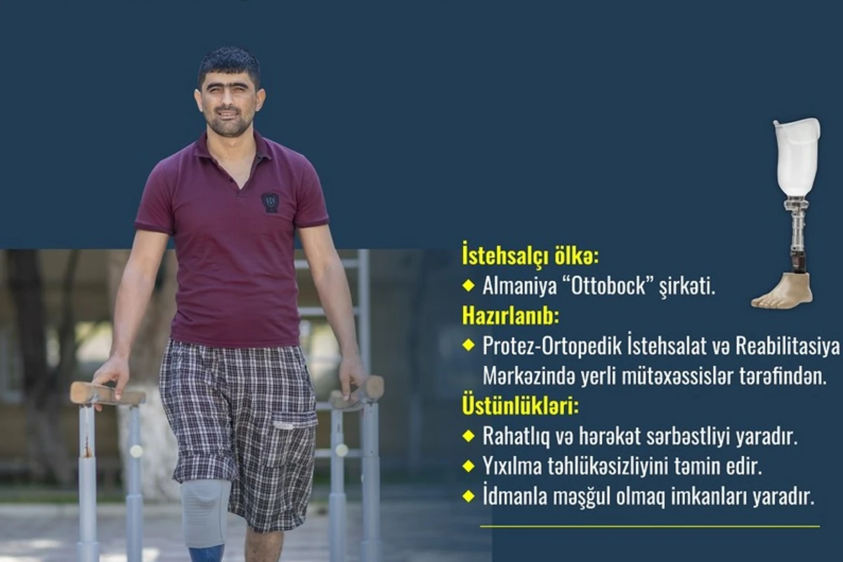 66 qazimiz yüksək texnologiyalı protezlərlə təmin edilib - FOTO