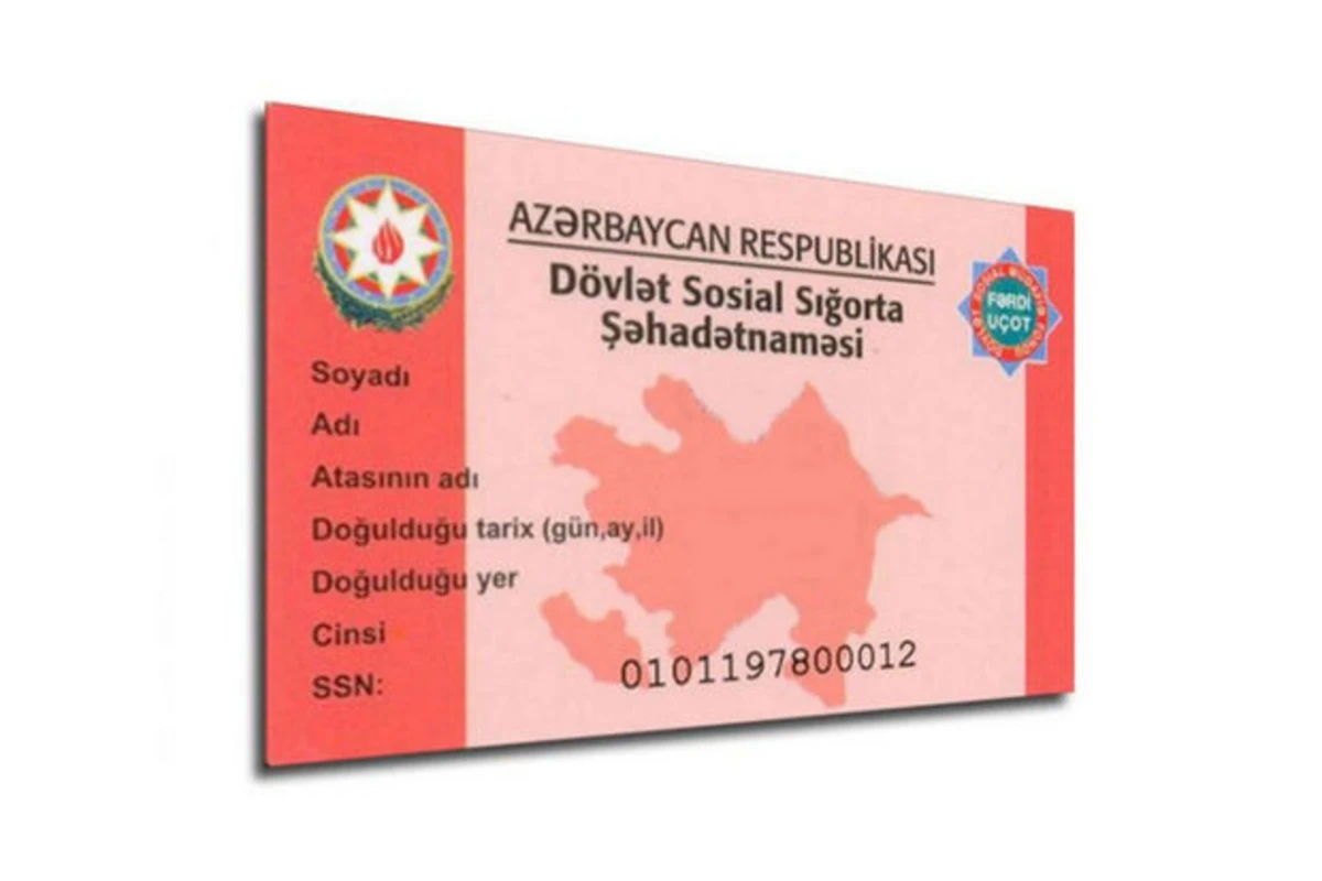 Yeni qanunlarla sosial sığorta şəhadətnaməsi ləğv olunur Yeni qanunlarla sosial sığorta şəhadətnaməsi ləğv olunur