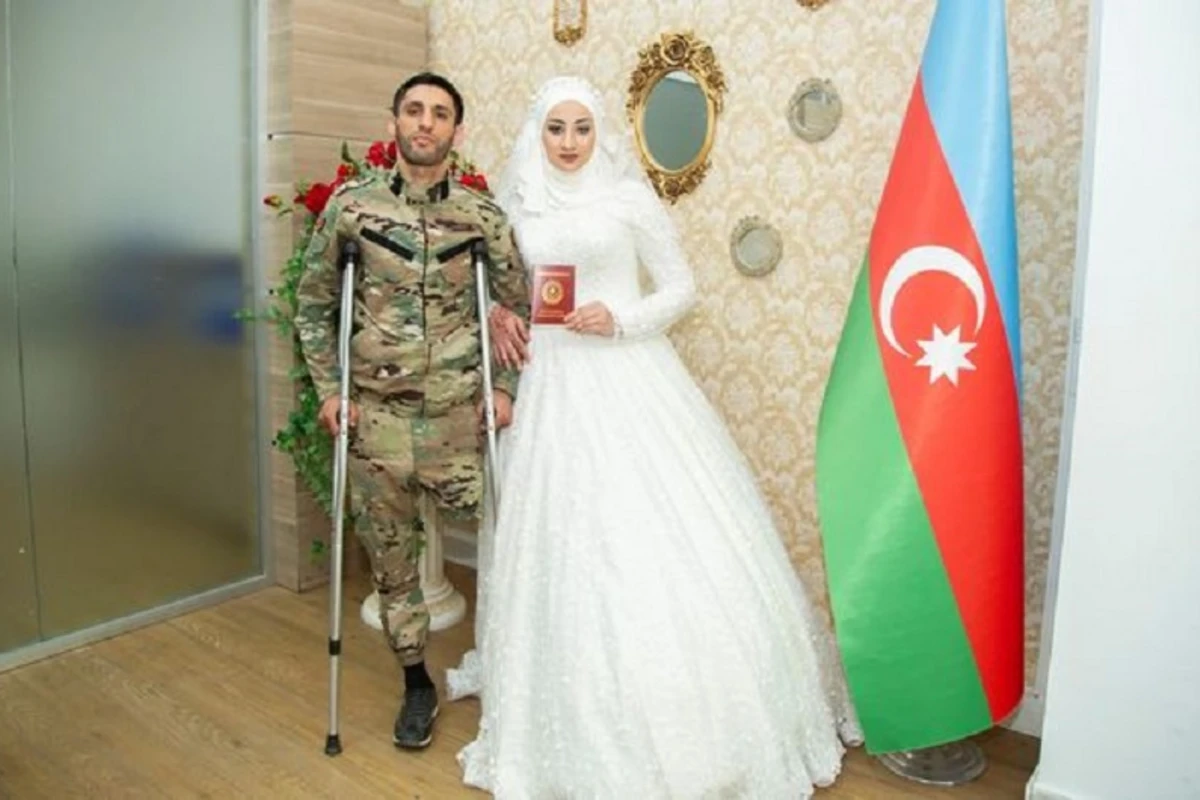 Vətən müharibəsi qazisi evləndi