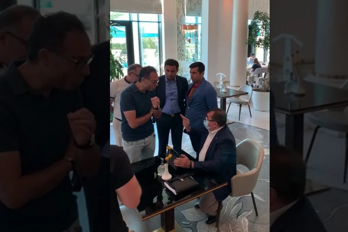 DİN deputatı məşhur oteldə yayılan bu görüntülərinə görə cərimələdi - VİDEO