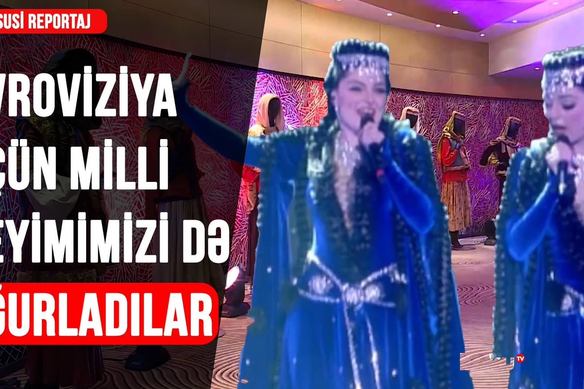 Ermənilərin oğurladığı milli geyimimiz Avroviziyada - VİDEO