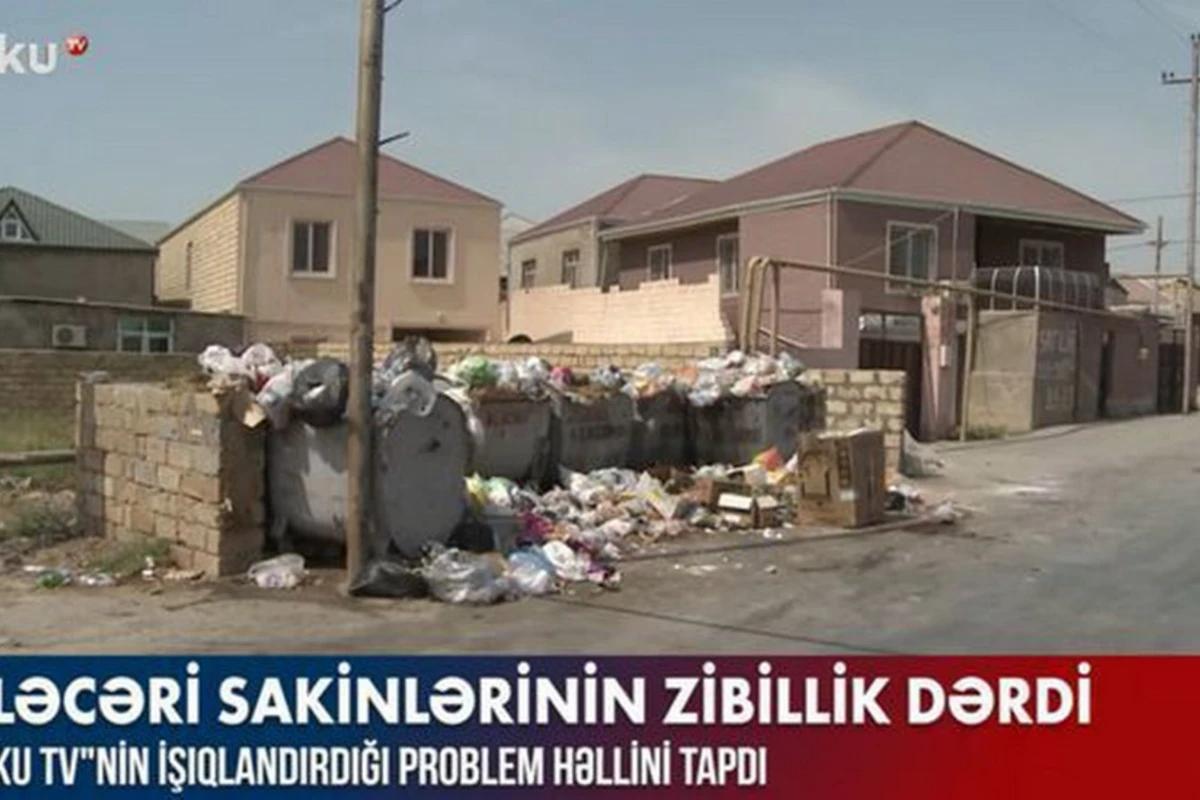 Жители поселка Баладжары жалуются на несвоевременный вывоз мусора - ВИДЕО Жители поселка Баладжары жалуются на несвоевременный вывоз мусора - ВИДЕО