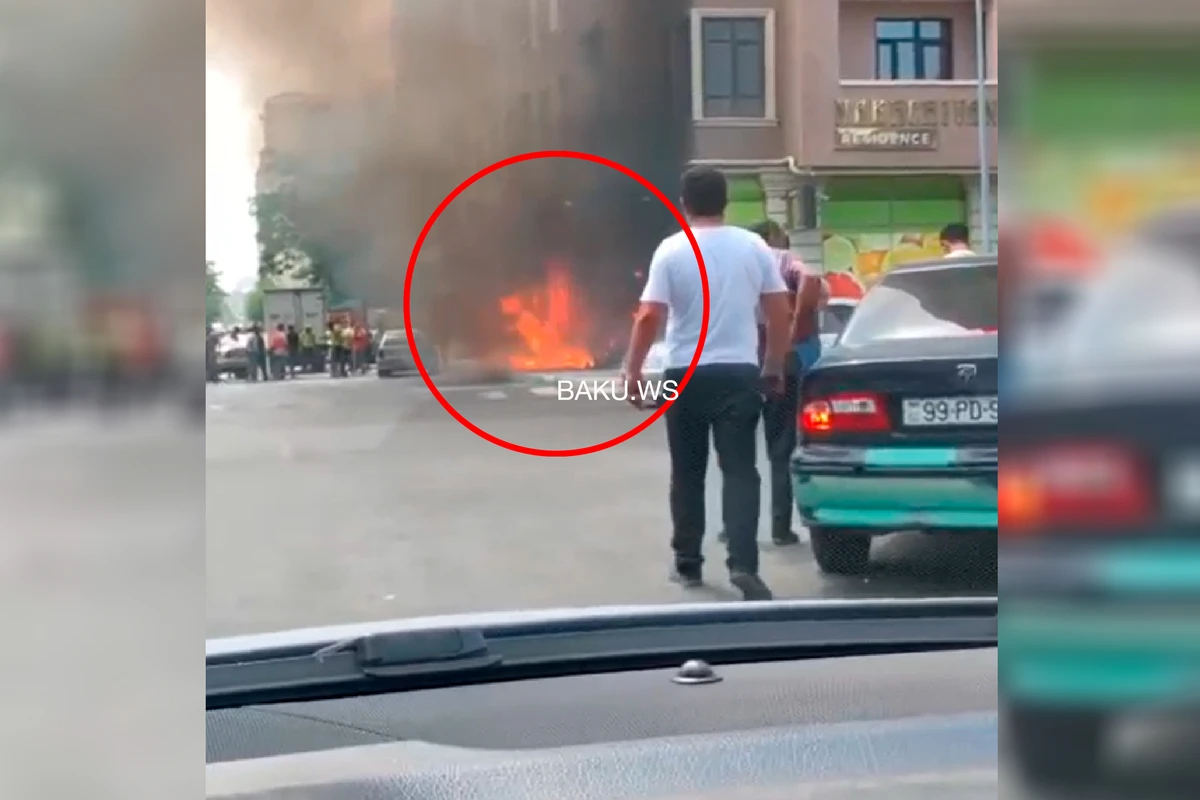 Bakıda “Bazar Store”da yanğın - VİDEO
