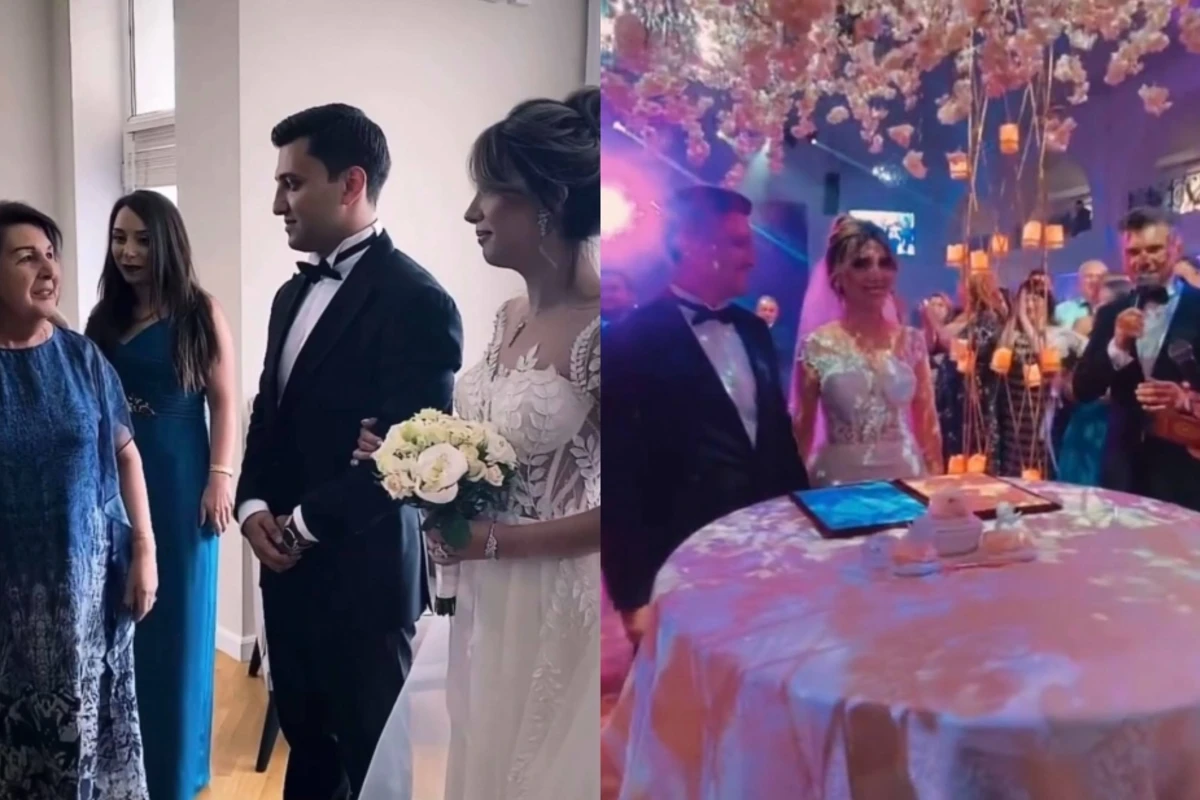 Xalq artistinin nəvəsinin toyu olub - VİDEO