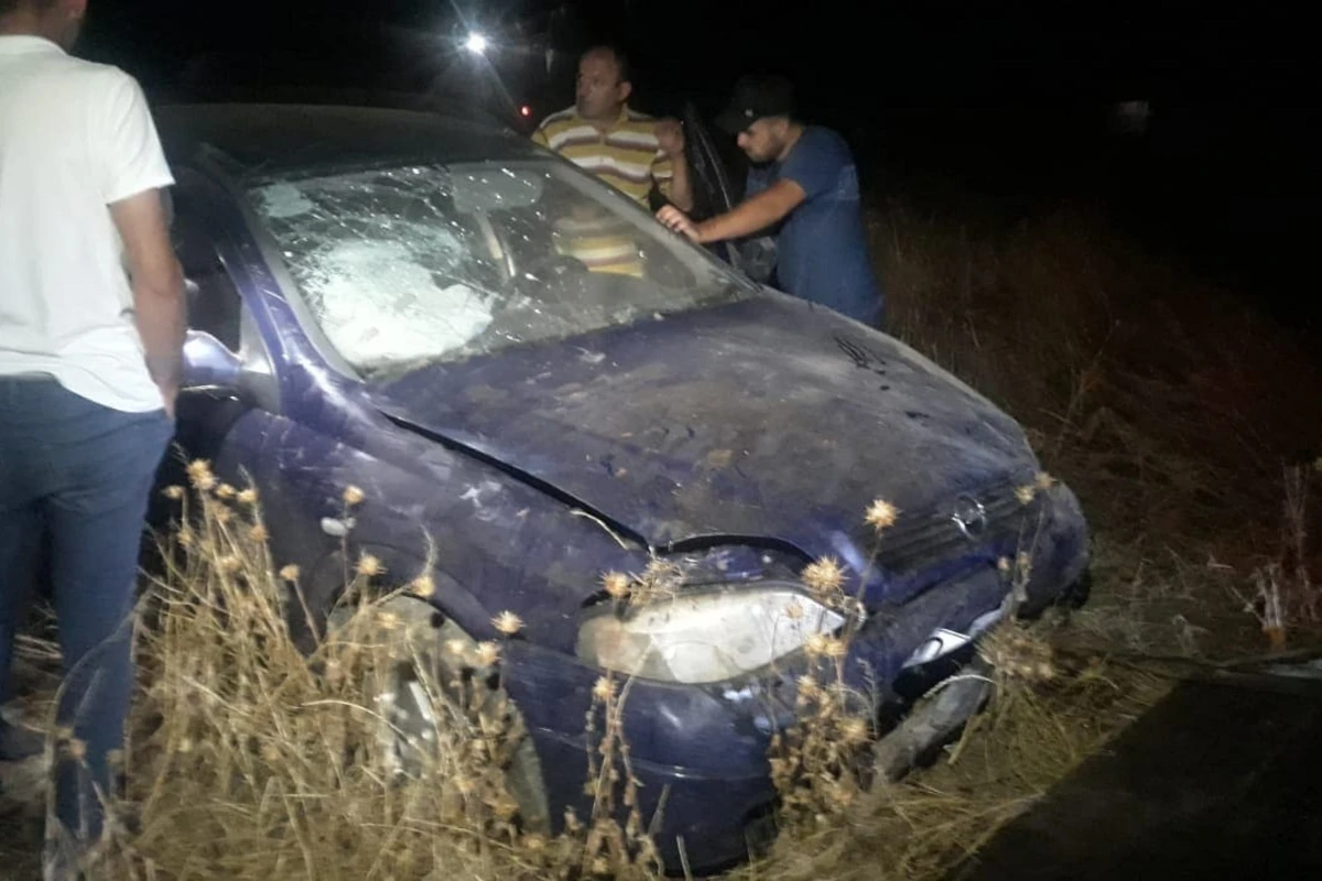 Tovuzda sürücü idarəetməni itirdi, avtomobil aşdı - FOTO